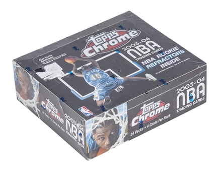 2003/04 Topps Chrome Basketball Unopened Box (24 Packs)